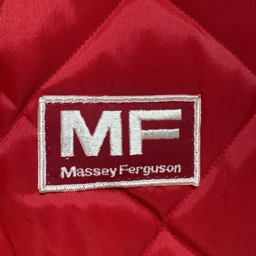 Vintage Massey Ferguson MF Unitog Red Quilted Vest XL Union Made USA - Picture 2 of 6